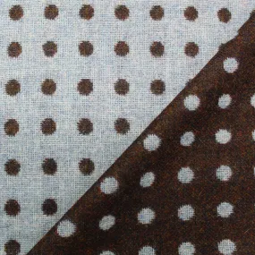 Reversible Wool Spot - Pale Blue and Brown - Mrs Hudson