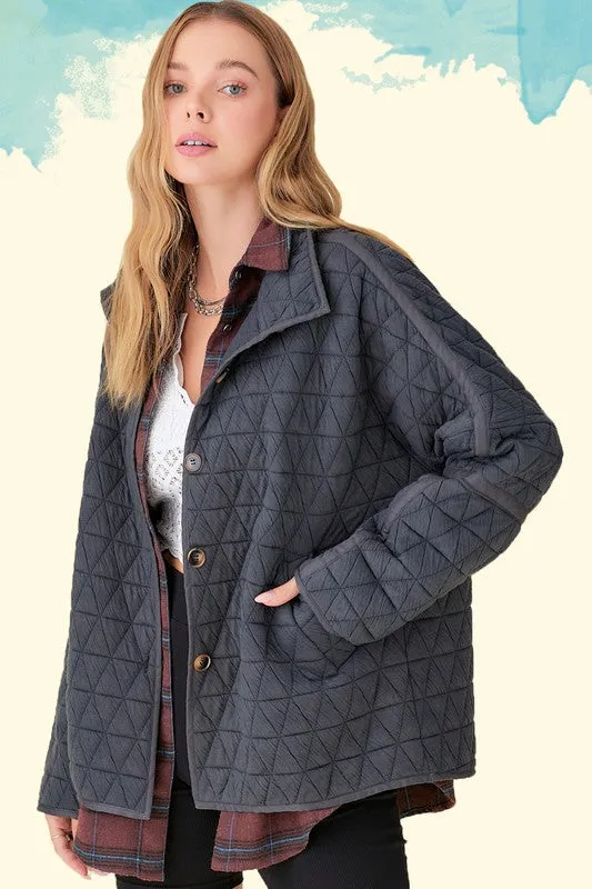 Rosie Soft Quilted Loose Fit Jacket