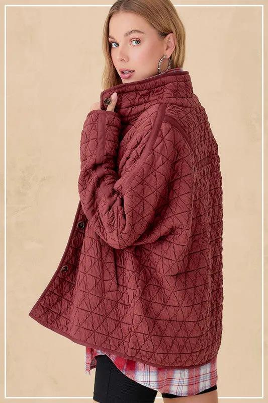 Rosie Soft Quilted Loose Fit Jacket