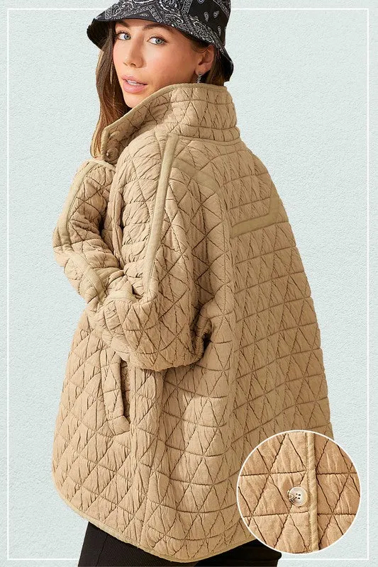 Rosie Soft Quilted Loose Fit Jacket