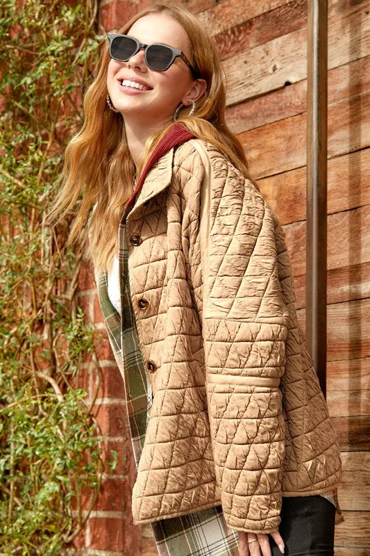 Rosie Soft Quilted Loose Fit Jacket