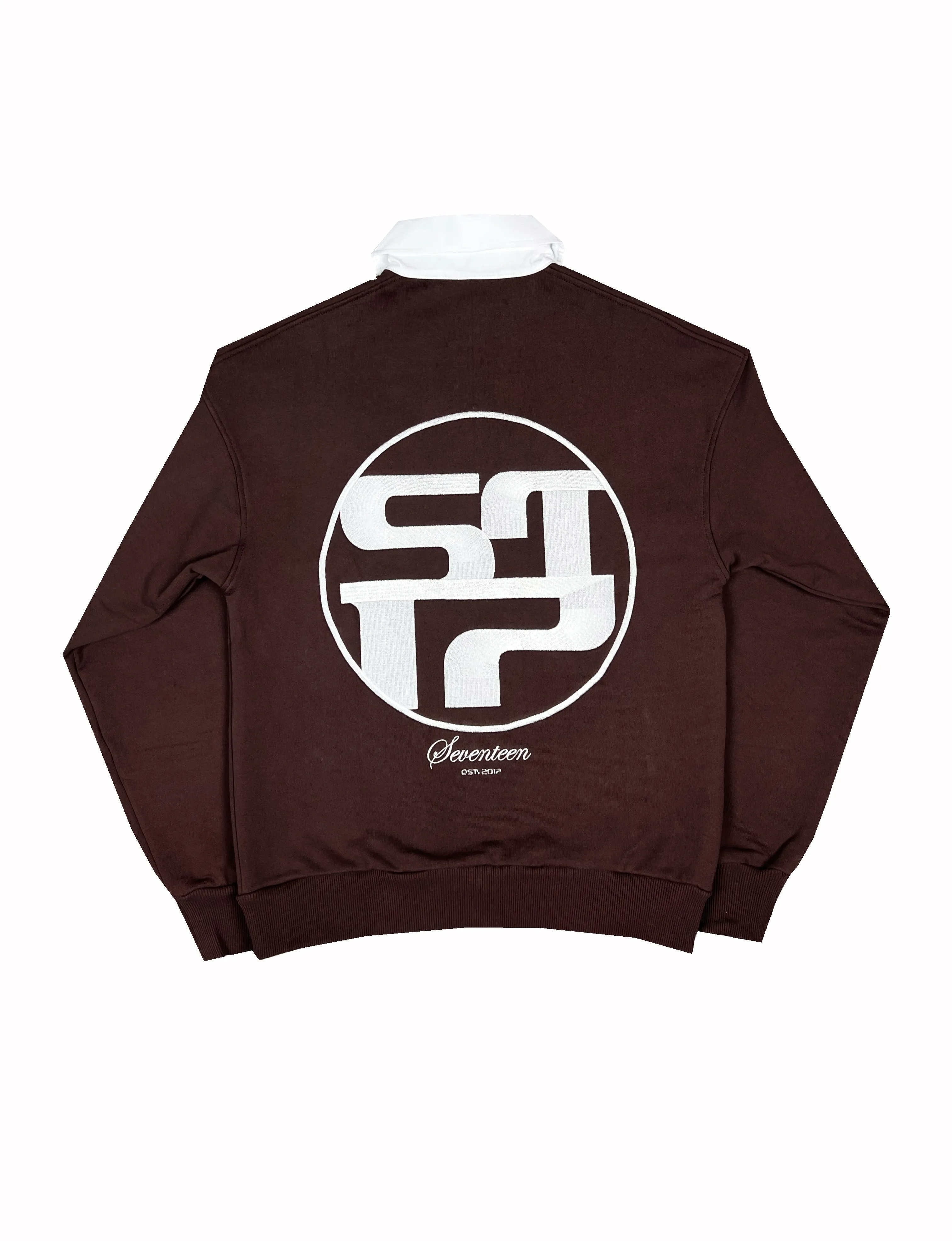 Run17up Athletes Brown Polo Sweater