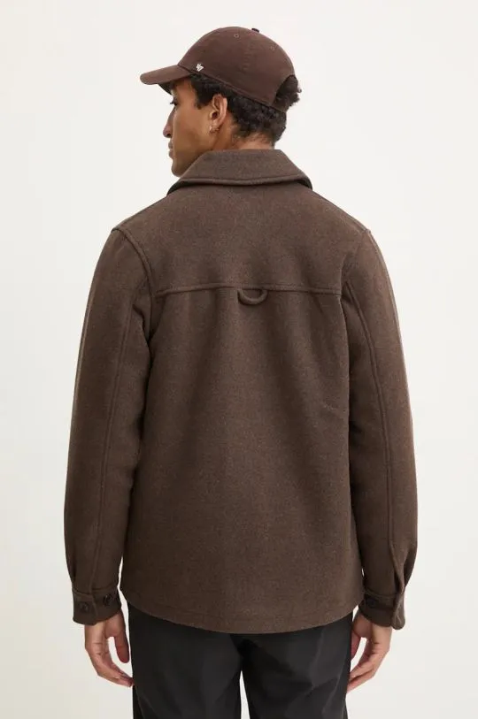 Samsoe Samsoe wool jacket brown color