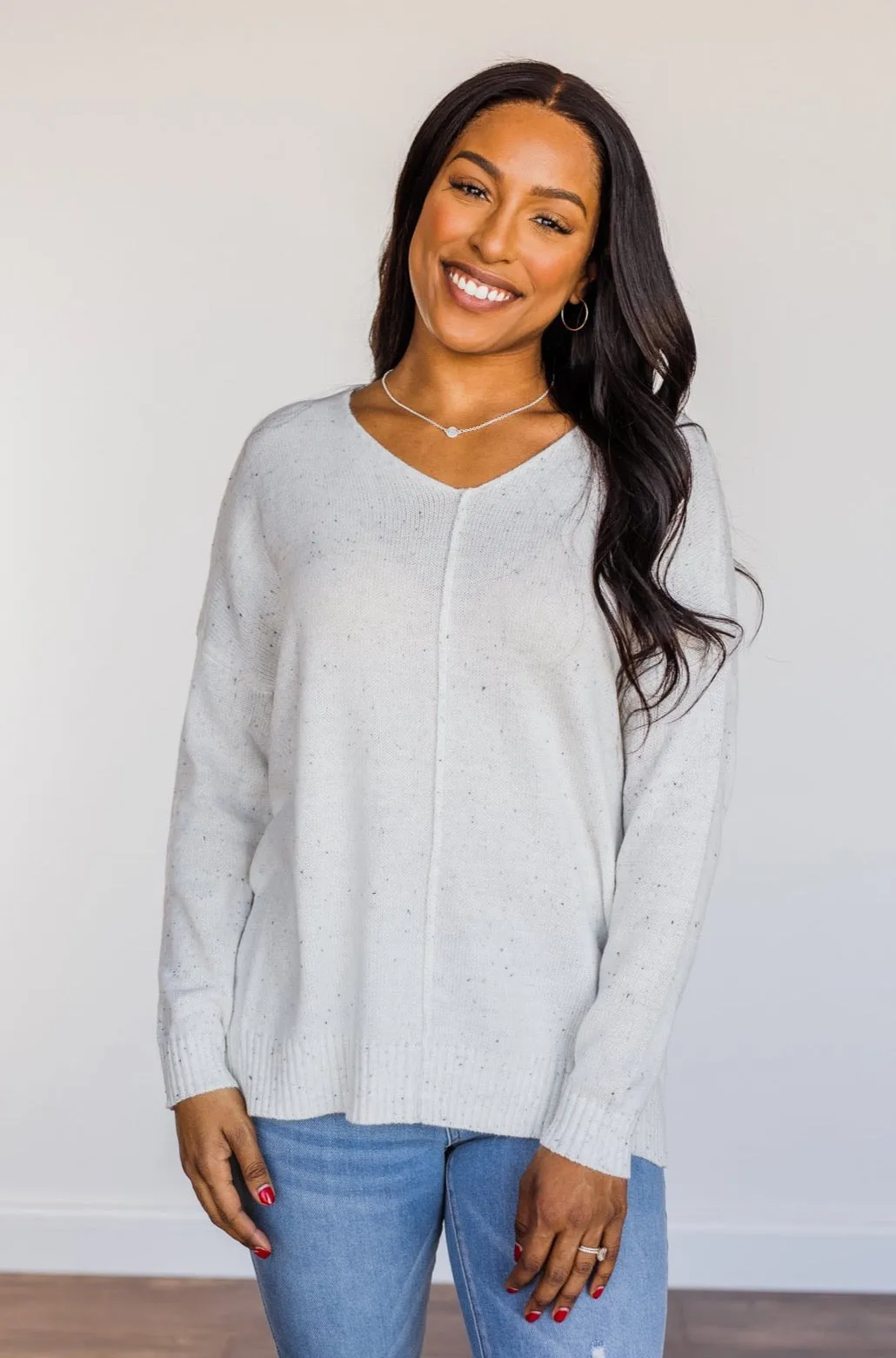 Sheer Delights Knit Sweater- Ivory