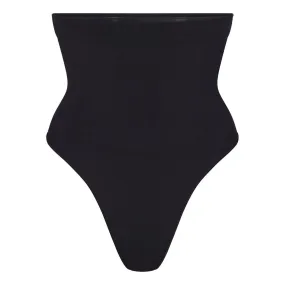 SKIMS SEAMLESS SCULPT High Waist Thong Onyx - Black