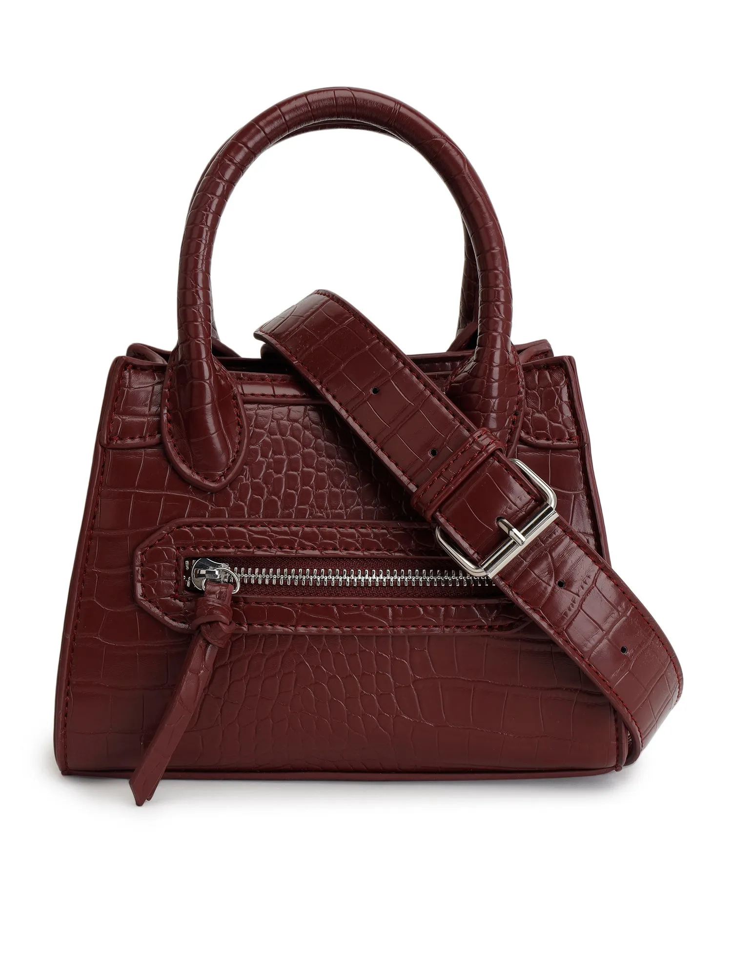 Solid Satchel Handbag