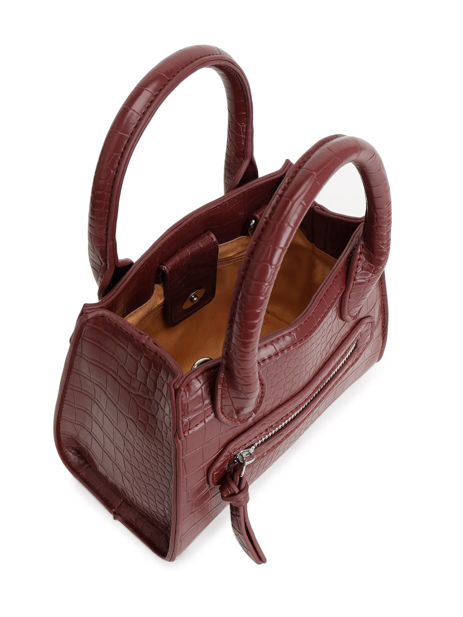 Solid Satchel Handbag