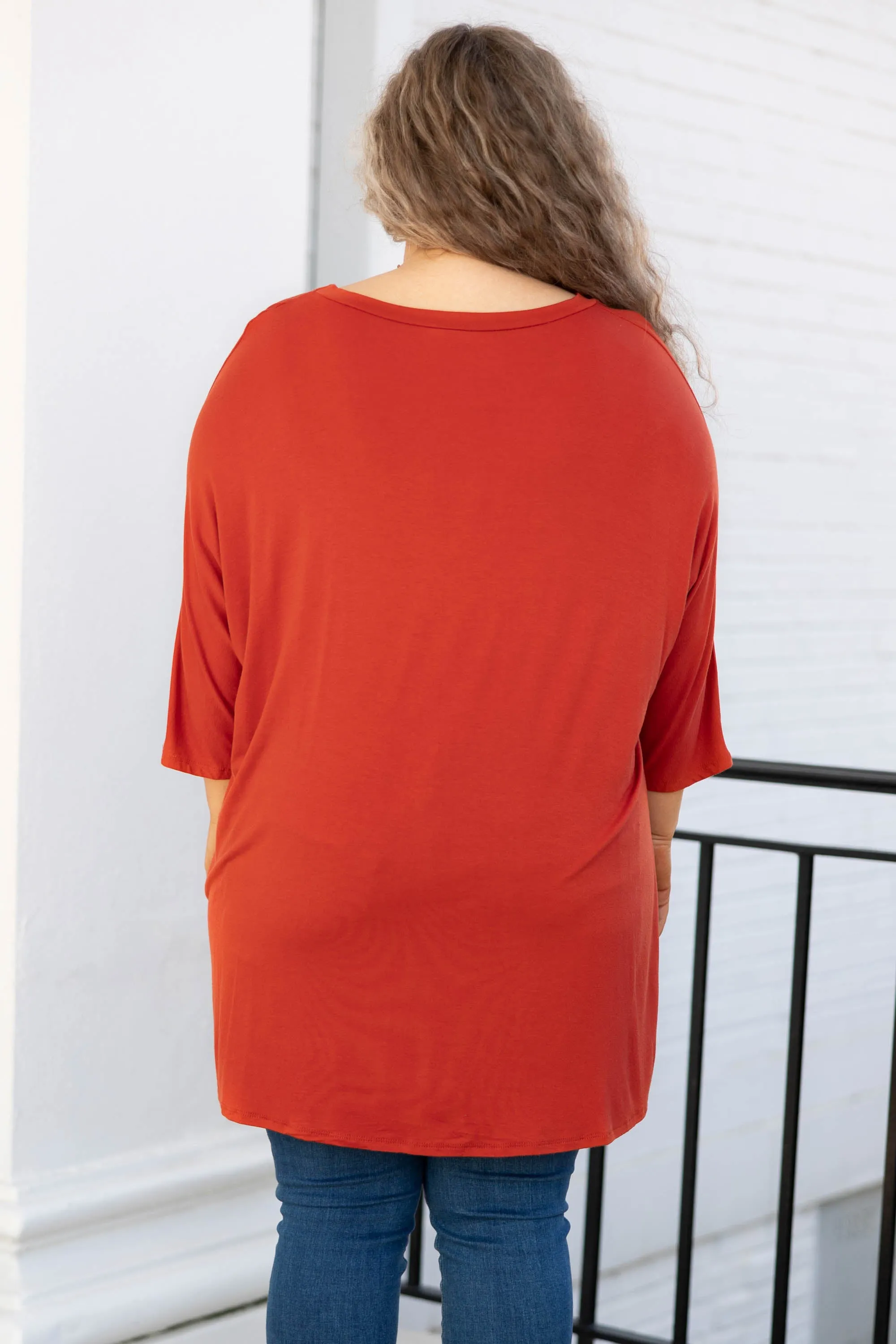 Steal Me Away Tunic, Rust