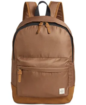 Sun + Stone Men's Riley Canvas Colorblocked Backpack Brown Size Regular