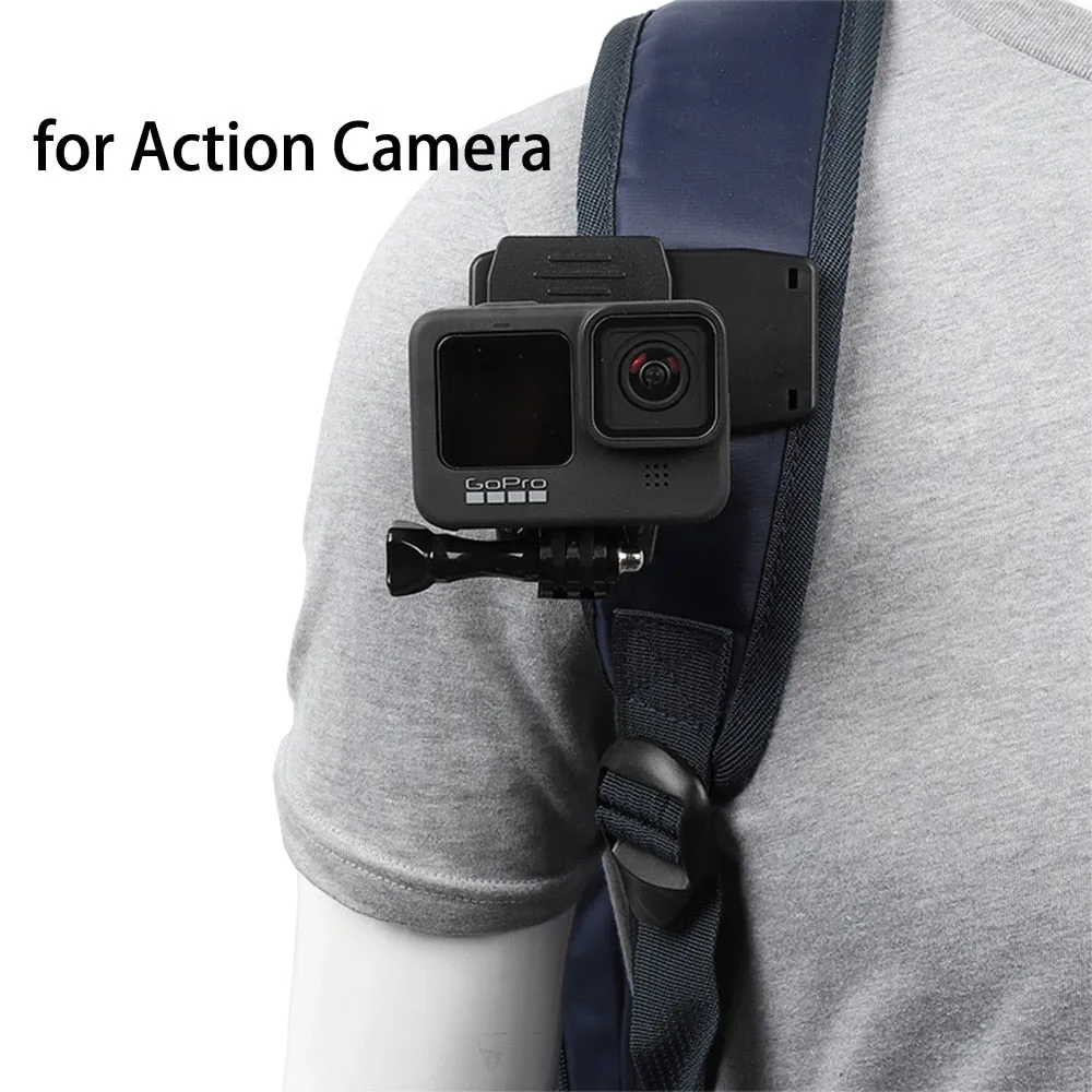 Support 360° de téléphone / caméra sur sangle de sac à dos HRR - Phone Backpack Mount