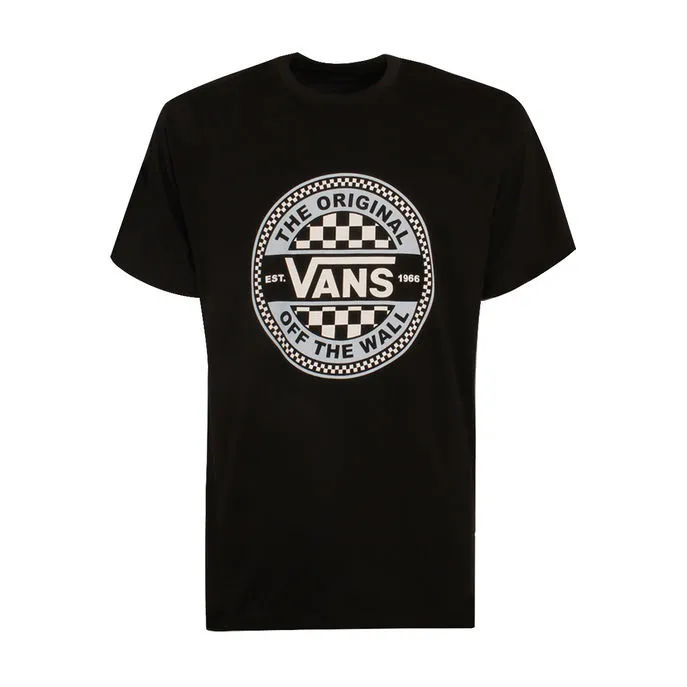 T-SHIRT CIRCLE CHECKER Uomo Nero