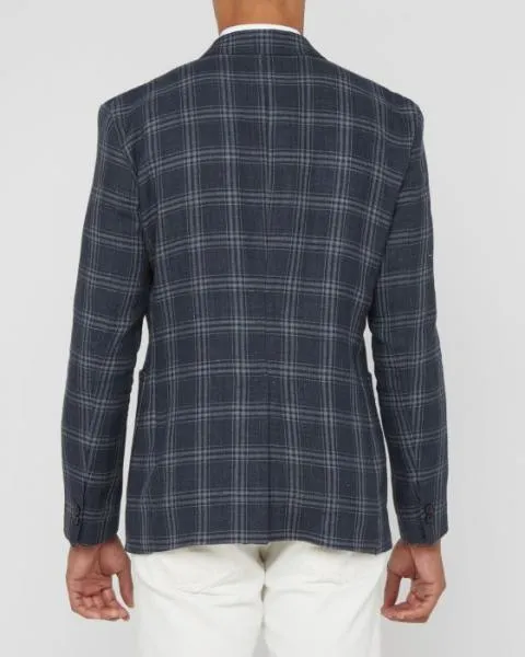 THE ARCHIE NAVY/GREY PLAID SPORTCOAT