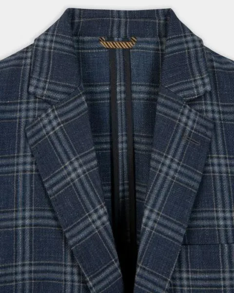 THE ARCHIE NAVY/GREY PLAID SPORTCOAT