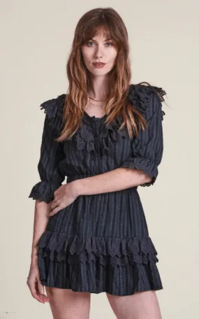 The Shirt The Nicky Dress in Black Eyelet