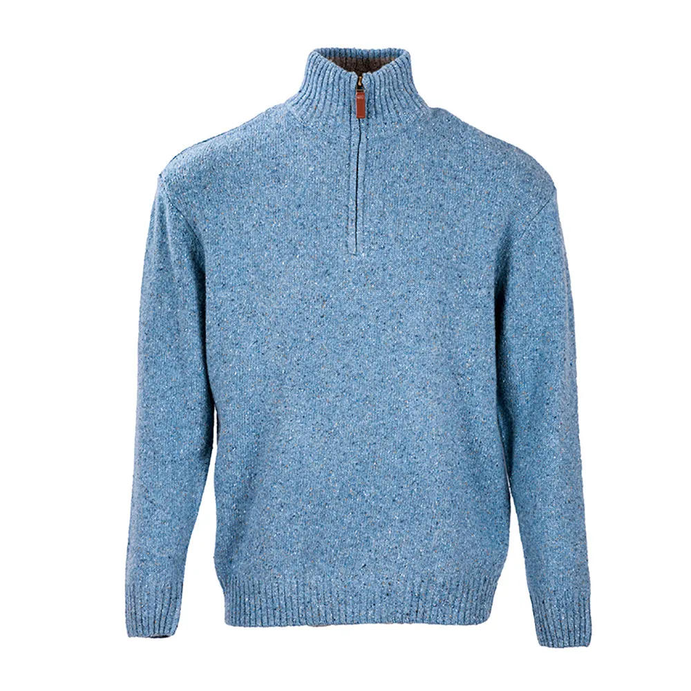 Troyer Quarter Zip Lambswool Sweater