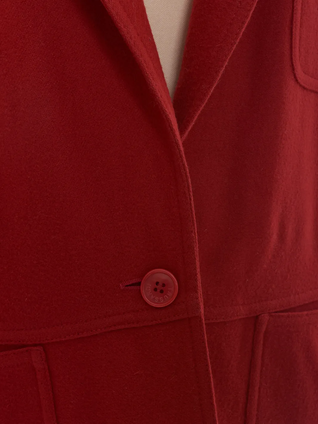 Trussardi red wool Jacket