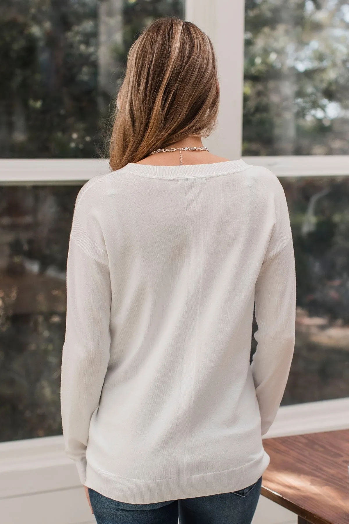 Unforgettable Feeling Knit Sweater- White