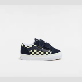 Vans TODDLER OLD SKOOL HOOK AND LOOP GLOW SHOES (1-4 YEARS) (NAVY) BLUE