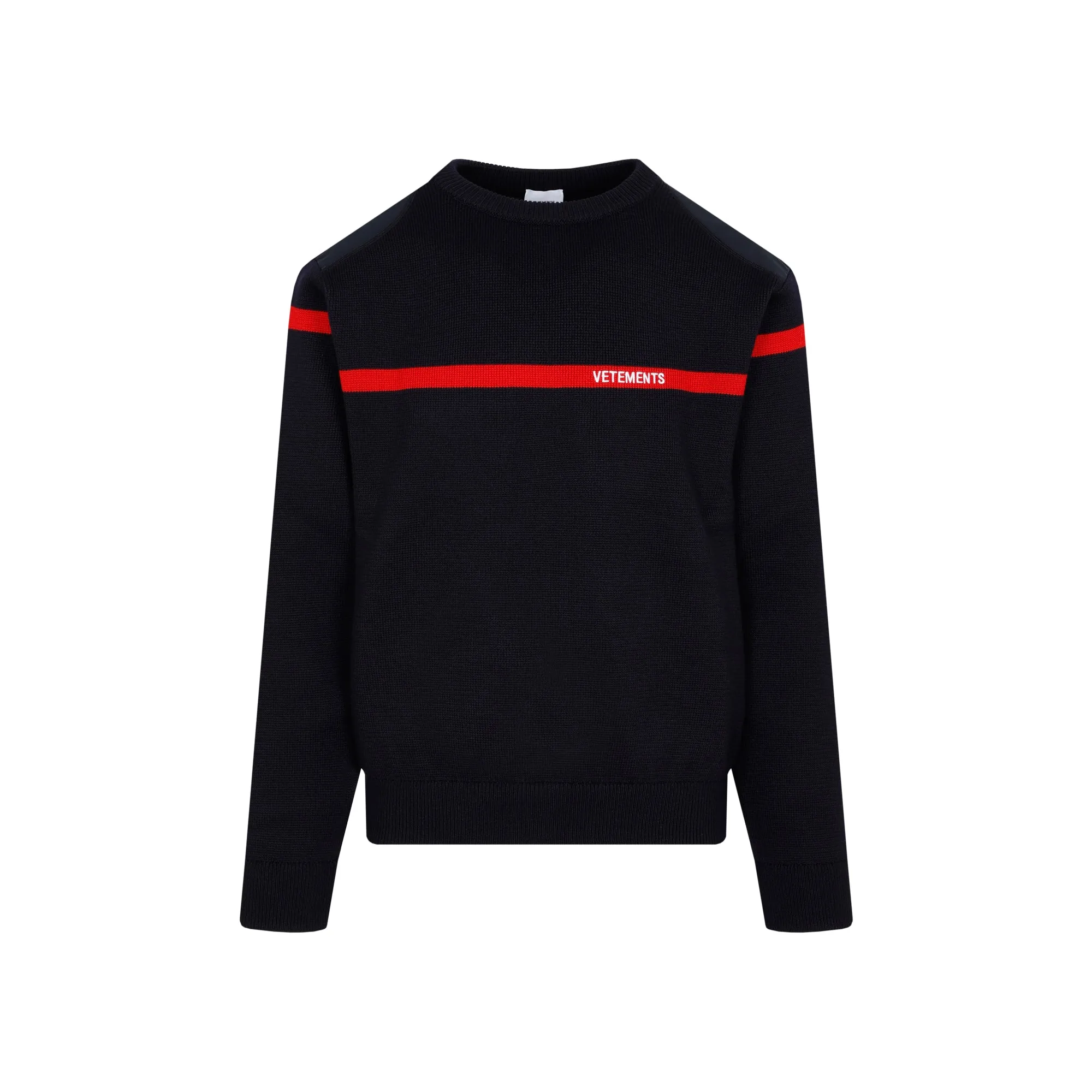 Vetements Logo Embroidered Crewneck Sweater