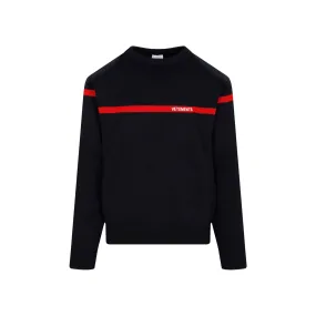 Vetements Logo Embroidered Crewneck Sweater