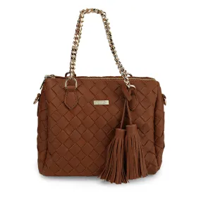 Weaved Design Handbag