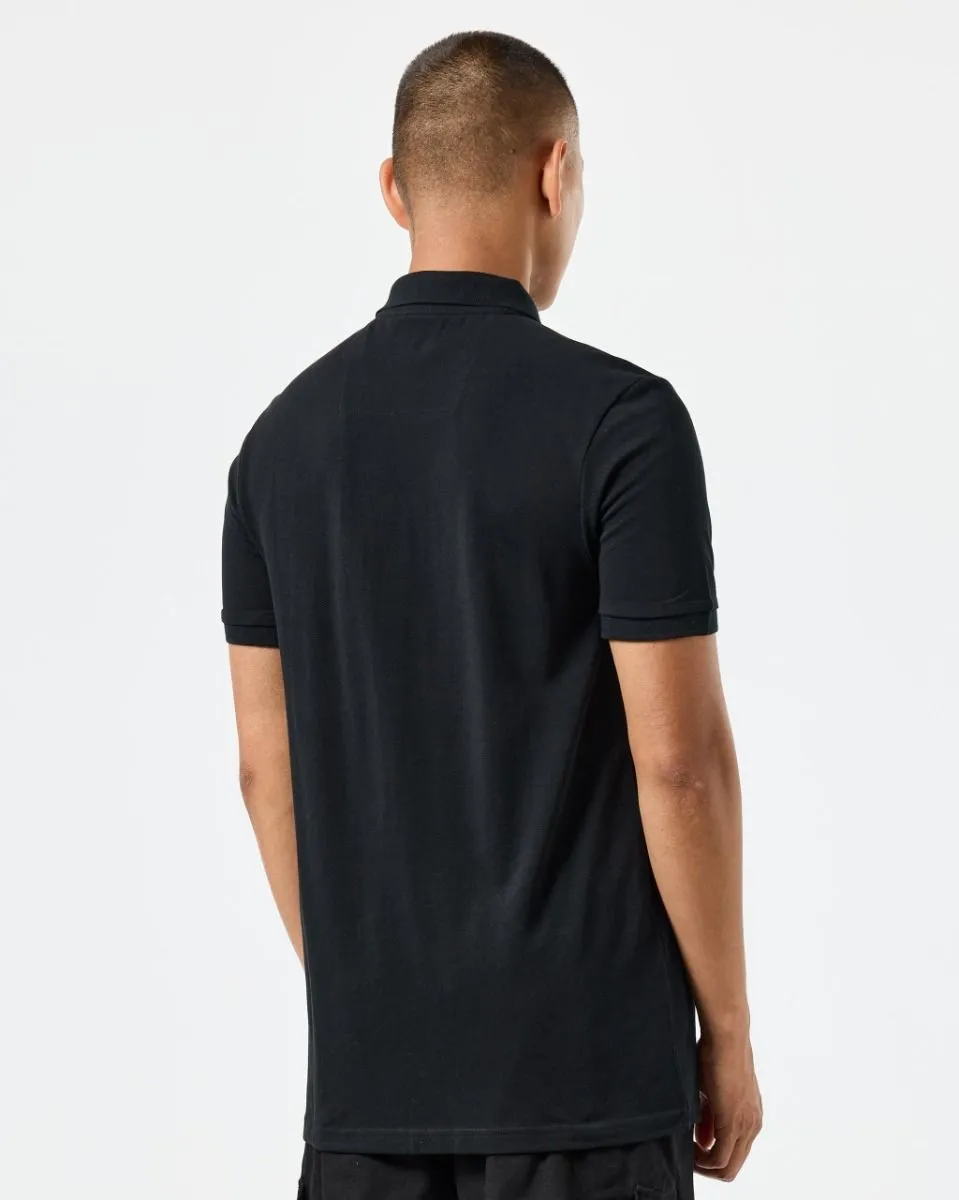 Weekend Offender Caneiros Short Sleeve Polo Shirt Black