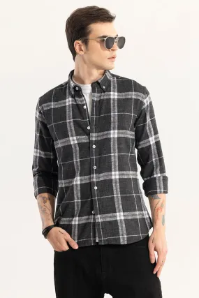 Widegrid Black Checks Shirt