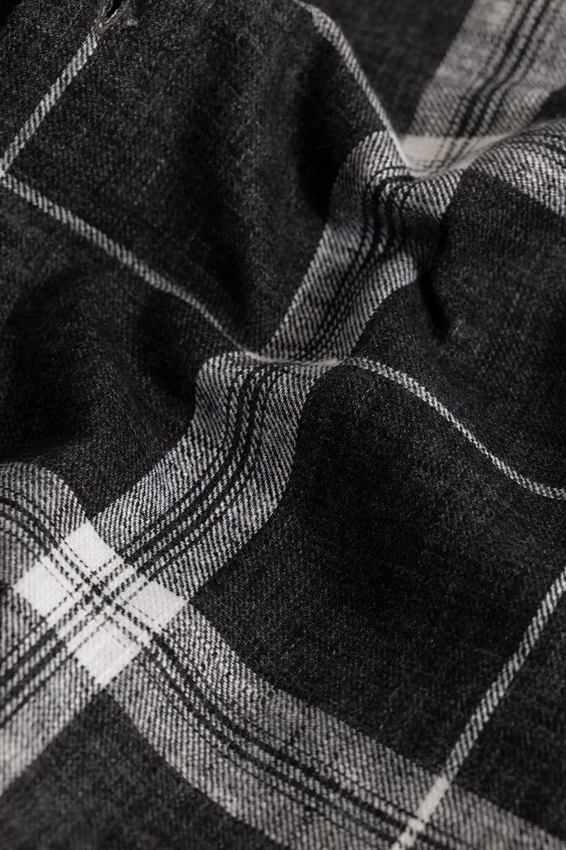 Widegrid Black Checks Shirt