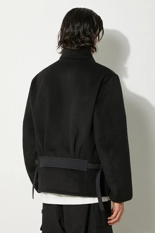 Y-3 wool jacket Melton black color IW7505