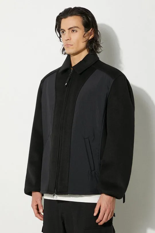 Y-3 wool jacket Melton black color IW7505