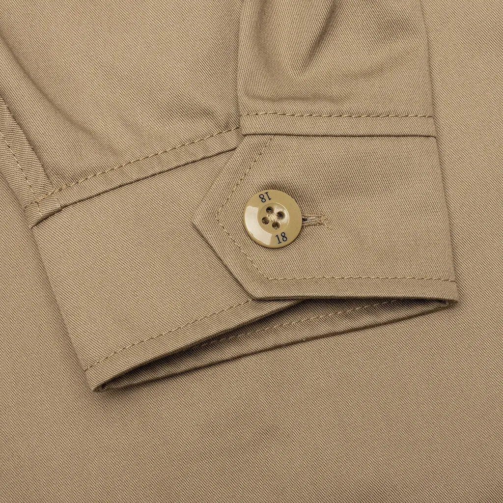 Zip Work Jacket - Beige