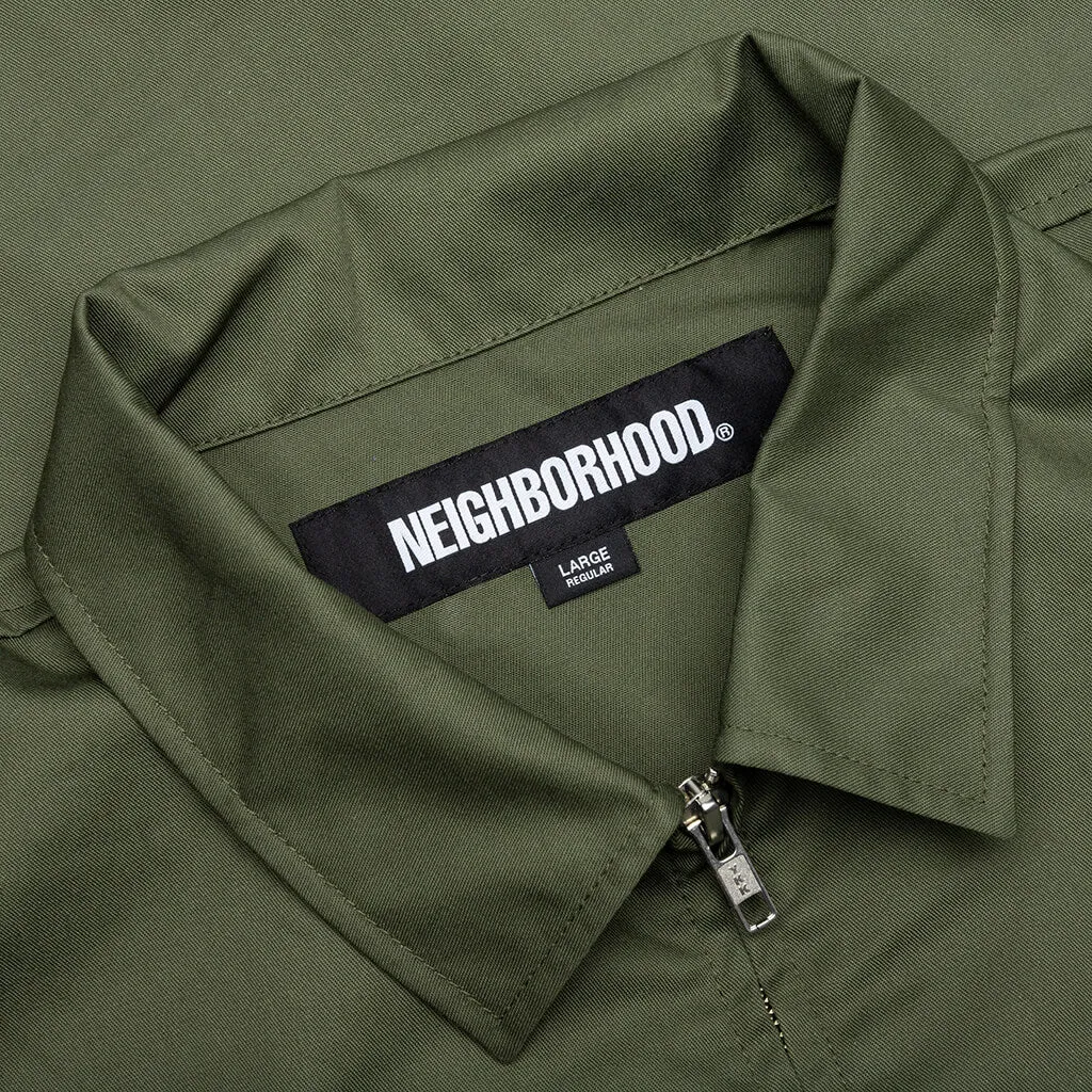 Zip Work Jacket - Olive Drab